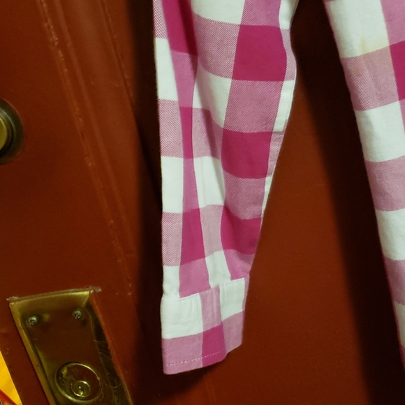 1989 PLACE PINK PLAID SHIRT SIZE5/6 S - Picture 6 of 8